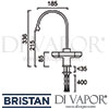 Bristan Chocolate Easyfit Kitchen Sink Mixer Tap Dimensions